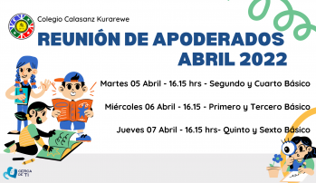 Reunión de apoderados - Abril 2022